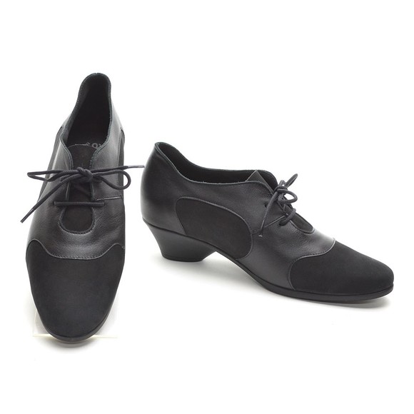 Arche Eylvax Black Nubuck Heel Oxford 36.5 / 5.5 New - Picture 2 of 6